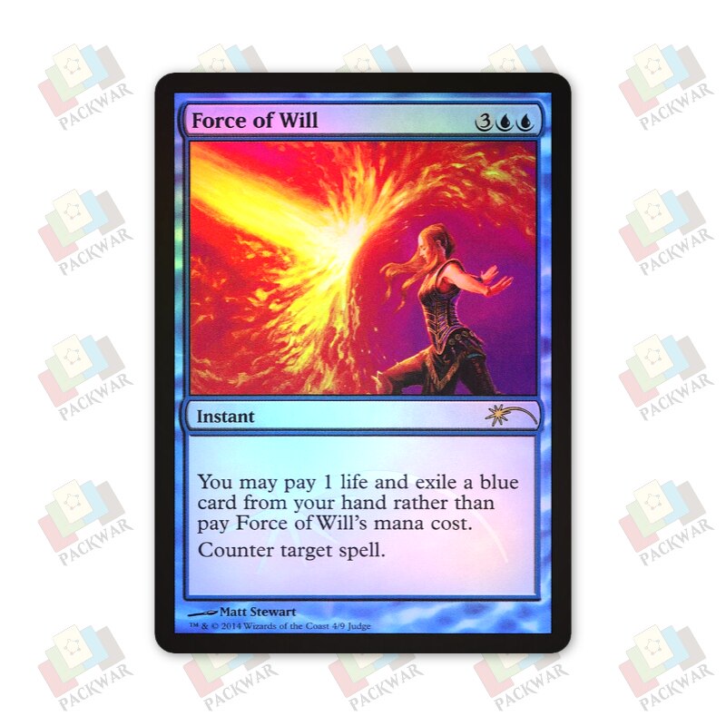 牌客窝 万智牌 意志之力 Force of Will 秘稀 蓝 闪图片