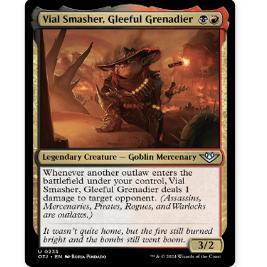 万智牌 欢乐榴弹手砸瓶女 Vial Smasher, Gleeful Grenadier 银多