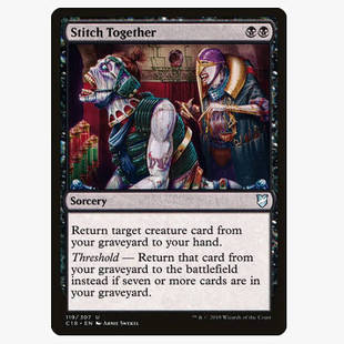 牌客窝 万智牌 缝接 Stitch Together 银 黑