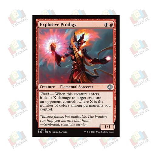 牌客窝 万智牌 爆焰逸才 Explosive Prodigy 银 红