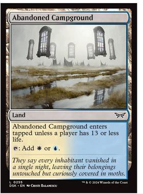 牌客窝 万智牌 遭弃宿营地 Abandoned Campground 铁 地