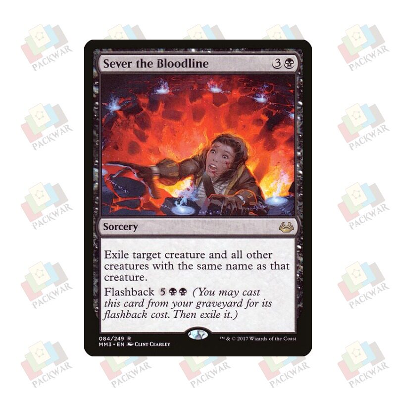 牌客窝 万智牌 Sever the Bloodline 斩断血脉  金 黑色
