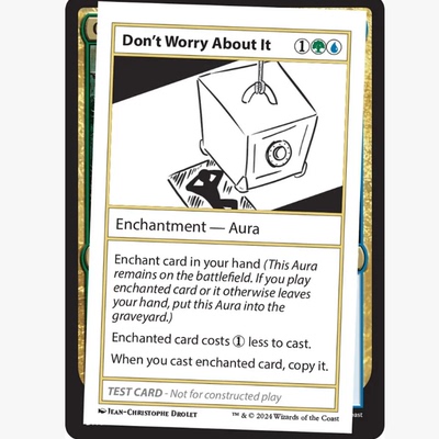 牌客窝 万智牌  无需在意 Don't Worry About It 金 多色