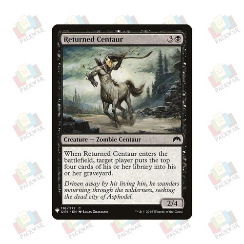 牌客窝 万智牌 转世半人马 Returned Centaur 铁 黑 闪