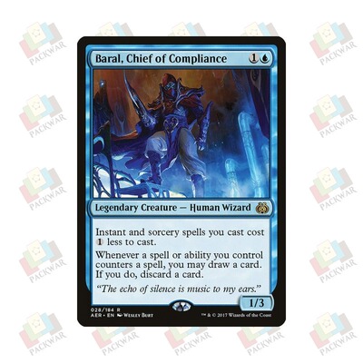 牌客窝 万智牌 监察长巴罗 Baral, Chief of Compliance 金 蓝色