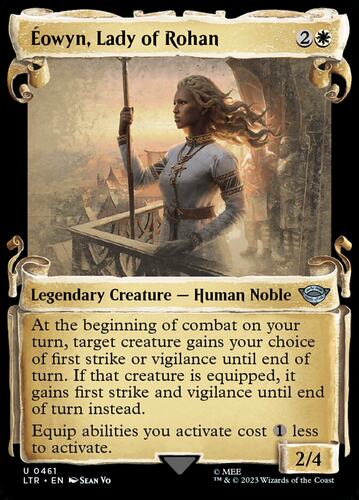 万智牌 万智牌 洛汗公主伊奥温 Éowyn, Lady of Rohan 银 白