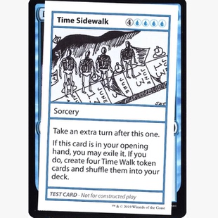 金 牌客窝 蓝色 Sidewalk Time 万智牌 时间行道