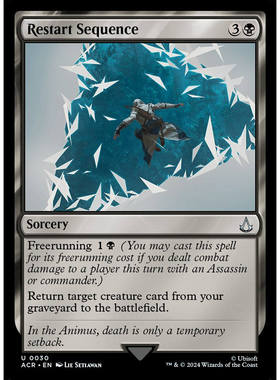 牌客窝 万智牌 重启序列 Restart Sequence 银 黑色