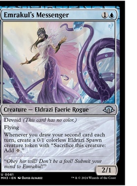 牌客窝 万智牌 伊莫库的信使 Emrakul's Messenger 银 蓝 闪