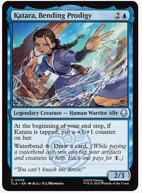 牌客窝 万智牌 截水逸才卡塔拉 Katara, Bending Prodigy 银 蓝色