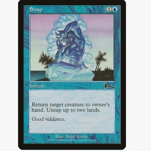 牌客窝 万智牌  弹指  Snap  铁 蓝色