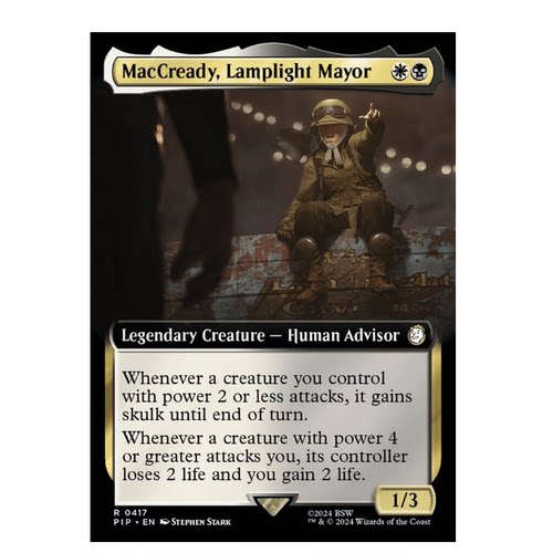 万智牌 灯火小镇市长麦奎迪  MacCready,Lamplight Mayor 金多 闪