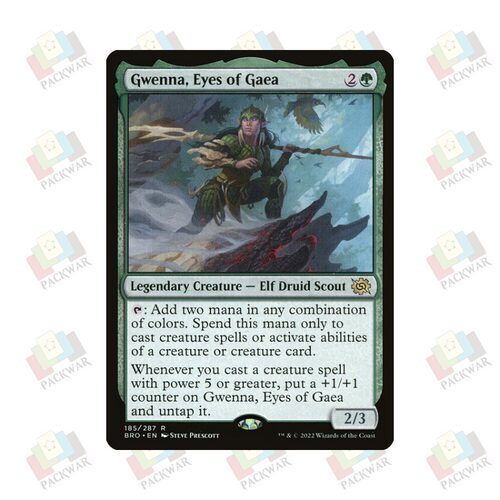 牌客窝 万智牌 盖亚之眼关娜 Gwenna, Eyes of Gaea 金 绿 闪