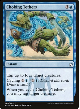 牌客窝 万智牌  窒息栓链 Choking Tethers 铁 蓝色