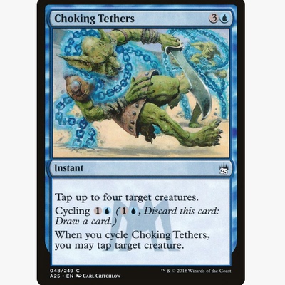 牌客窝 万智牌  窒息栓链 Choking Tethers 铁 蓝色