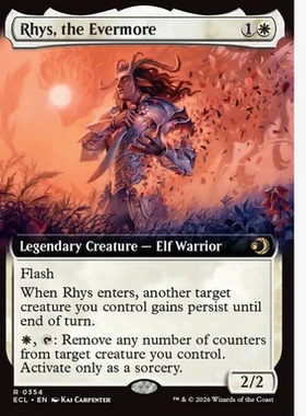 牌客窝 万智牌  永志黎兹 Rhys, the Evermore 金 白色
