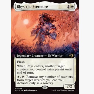 牌客窝 万智牌  永志黎兹 Rhys, the Evermore 金 白色