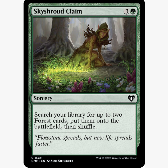 牌客窝 万智牌  天帷宣言 Skyshroud Claim 铁  绿