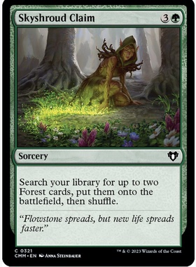 牌客窝 万智牌  天帷宣言 Skyshroud Claim 铁  绿