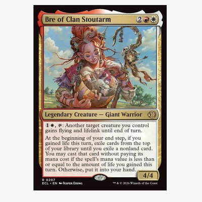 牌客窝 万智牌 勇臂族的碧莉 Bre of Clan Stoutarm 金 多色