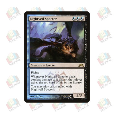 牌客窝 万智牌 夜篷幽灵 Nightveil Specter 金 多色