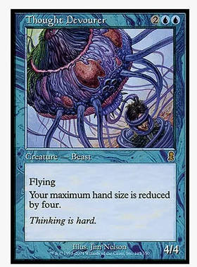 牌客窝 万智牌 餮想兽 Thought Devourer 金 蓝