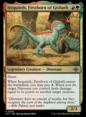 万智牌 基撒斯之后伊金斯 Itzquinth,Firstborn of Gishath 银 多