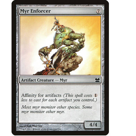 牌客窝 万智牌  执法秘耳 Myr Enforcer 铁 神器 闪