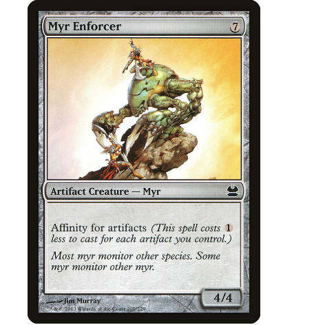 牌客窝 万智牌  执法秘耳 Myr Enforcer 铁 神器 闪