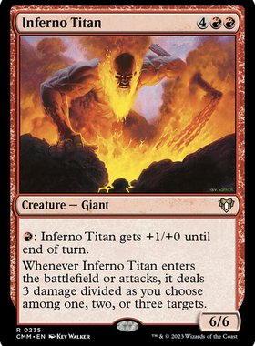 牌客窝 万智牌  炼狱泰坦 lnferno Titan 金 红色 闪
