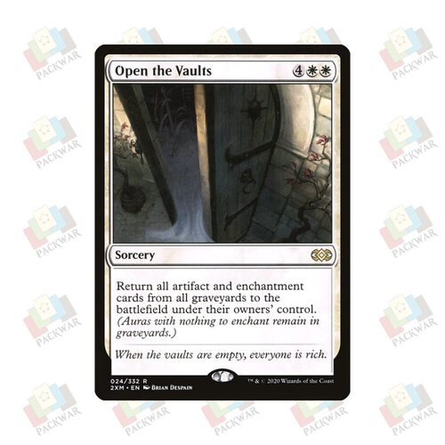 牌客窝 万智牌  打开地窖  Open the Vaults  金 白 闪