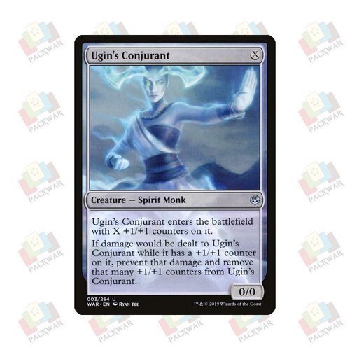 牌客窝 万智牌  乌金的变幻僧 Ugin's Conjurant 银 无色 闪