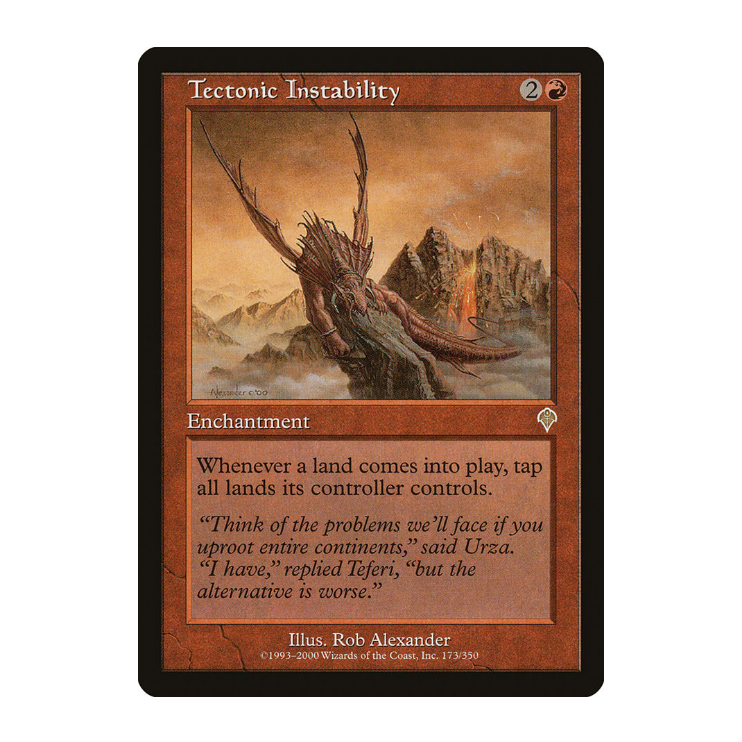 牌客窝 万智牌 地壳松动 Tectonic Instability 金 红