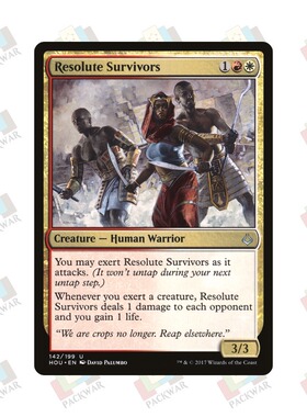 牌客窝 万智牌 坚毅遗民 Resolute Survivors 银 多色 闪