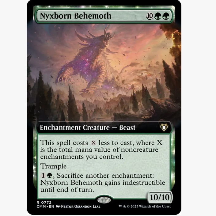 牌客窝 万智牌 天裔贝西摩斯 Nyxborn Behemoth 金 绿色