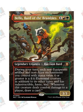 万智牌 刺棘诗人贝洛 Bello, Bard of the Brambles 秘稀 多色 闪