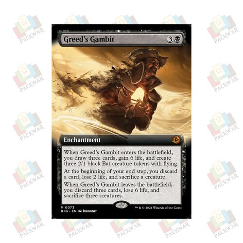 牌客窝 万智牌 贪婪先声 Greed's Gambit 秘稀 黑 闪