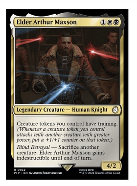 牌客窝 万智牌 亚瑟·麦克森长老 Elder Arthur Maxson 金 多 闪