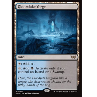 牌客窝 万智牌  幽湖边陲  Gloomlake Verge  金 地 闪