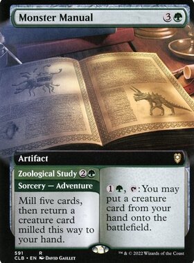 牌客窝 万智牌  怪物图鉴 Monster Manual 金 绿色