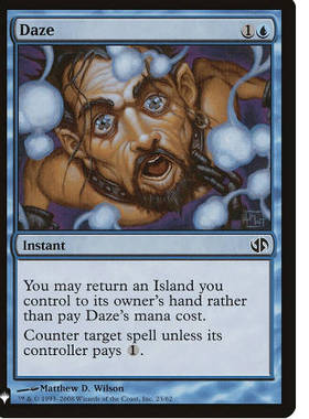 牌客窝 万智牌 目眩 Daze 银 蓝 闪