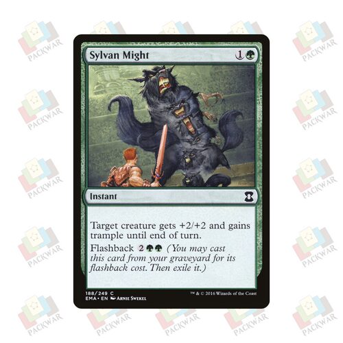 牌客窝 万智牌 森林之力 Sylvan Might 铁 绿 闪