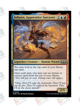 万智牌 魔法师学徒约翰 Johann, Apprentice Sorcerer 银 多色 闪