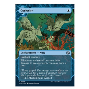 牌客窝 万智牌 好奇 Curiosity 银 蓝