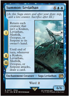 牌客窝 万智牌 召唤：利维亚桑 Summon: Leviathan 金 蓝