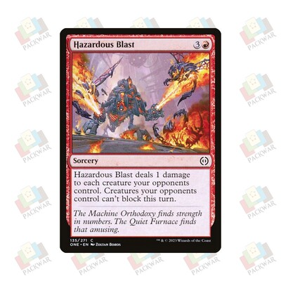 牌客窝 万智牌 毒焰冲击波 Hazardous Blast 铁 红 闪