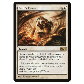 牌客窝 万智牌 信念报偿  Faith's Reward 金 白