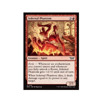 牌客窝 万智牌  炼狱幽魅 Infernal Phantom 银 红 闪