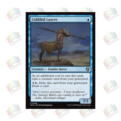 牌客窝 万智牌 拼组枪骑手 Cobbled Lancer 银 蓝 闪