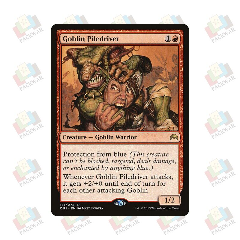 牌客窝 万智牌 监军鬼怪 Goblin Piledriver 金 红 闪图片